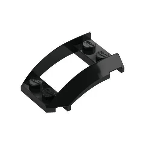 LEGO 20x Black Wedge 4 x 3 Open with Cutout and 4 Studs inv.595