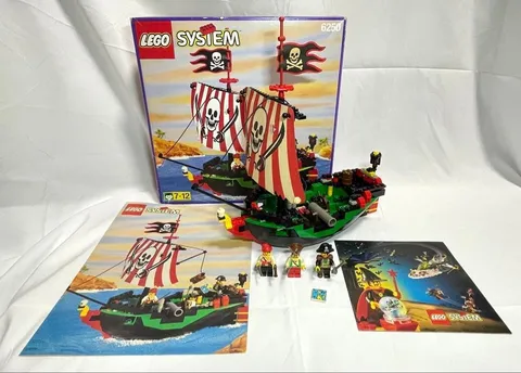 LEGO System Pirates Cross Bone Clipper 6250 Vintage in 1997 w/Box & Manual Used