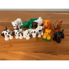 Lego Duplo Animal Figure Lot Alligator Polar Bear Sheep Tiger Dogs 11pc Mix Set