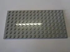 Lego Plate Plate 8 x 16 92438 Light Bluish Gray New