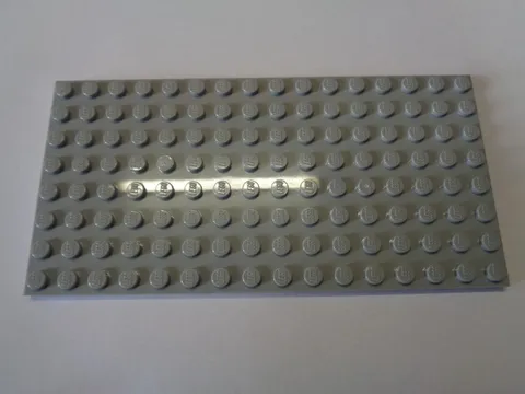 Lego Plate Plate 8 x 16 92438 Light Bluish Gray New