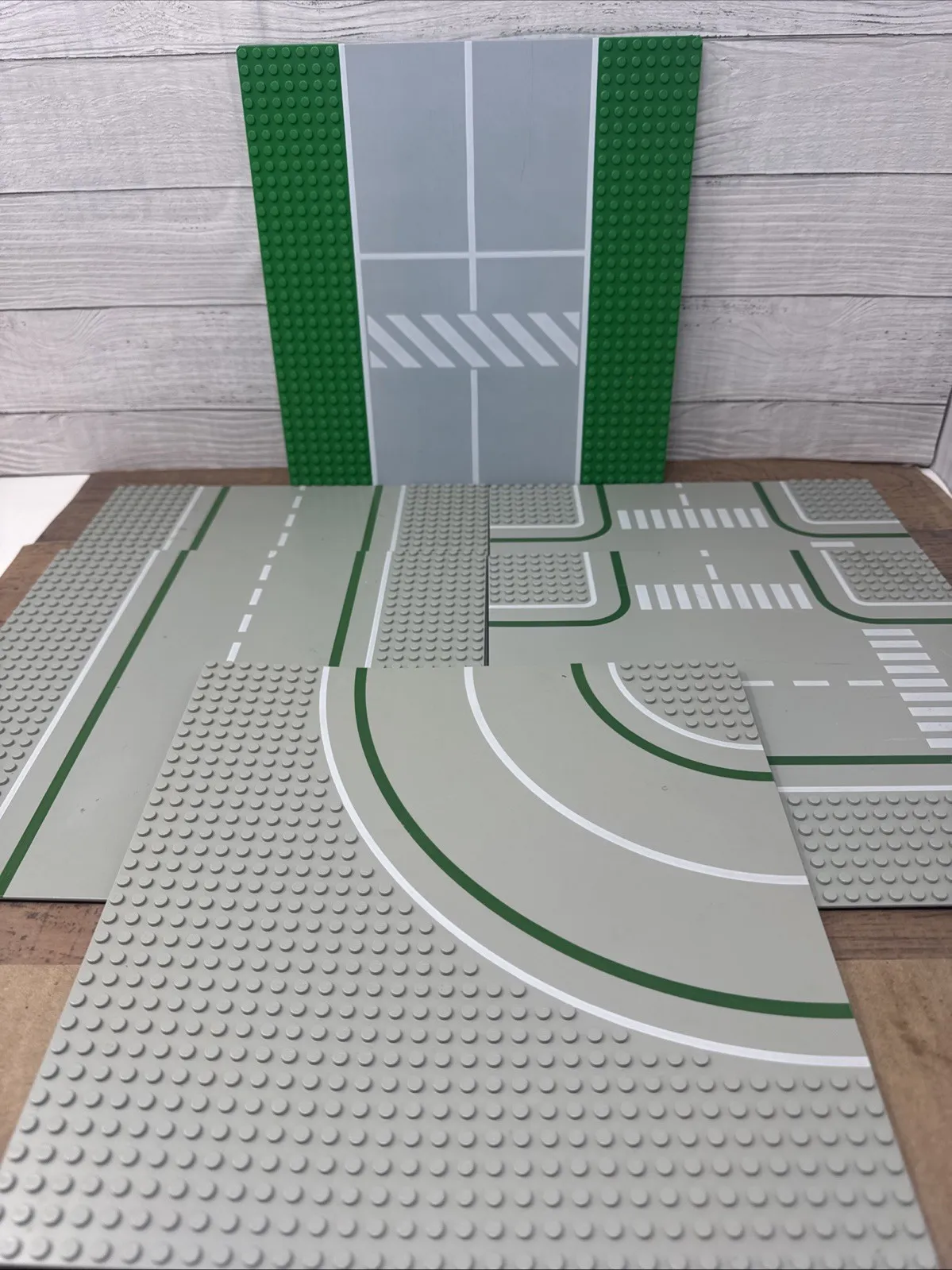 Lego 32 x 32 Road Baseplate Lot - 6 Classic Light Gray Vintage Building Plates