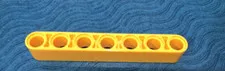 LEGO PART 32524 TECHNIC LIFTARM THICK 1X7 (YELLOW)