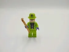 LEGO Riddler Minifigure Black Shirt Purple Tie DC Super Heroes sh593 76120 76137