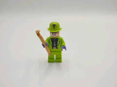 LEGO Riddler Minifigure Black Shirt Purple Tie DC Super Heroes sh593 76120 76137