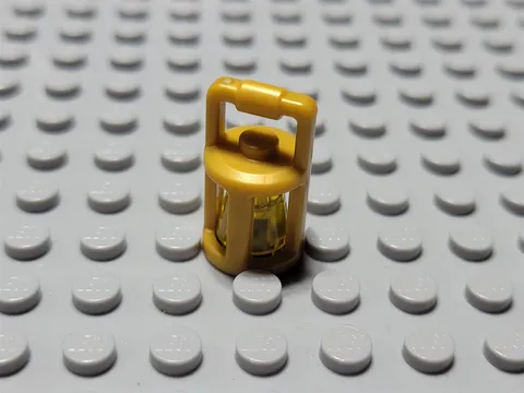 New LEGO Pearl Gold Minifigure Lantern Accessory Piece