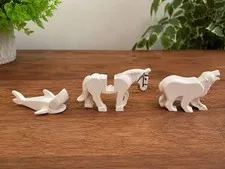 Vintage LEGO Animal Lot White Horse Polar Bear Shark Classic Parts Figures