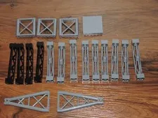 LEGO Support Girder Wall Dark Gray Grey Black Lot