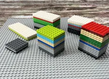 LEGO Lot of 58  Multicolored Baseplates Sizes 6 x 16, 6 x 12, 6 x 8, 6 x 6