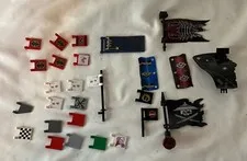 LEGO BULK LOT OF 27  Various Flags/ Pennants