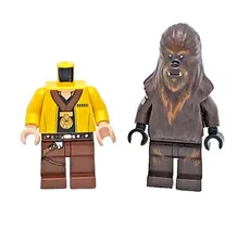 LEGO Star Wars Chewbacca Wookie Minifigure Vintage Luke with No Head