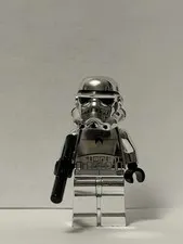 LEGO Star Wars Chrome Stormtrooper Minifigure sw0097 Retired 2002 3340