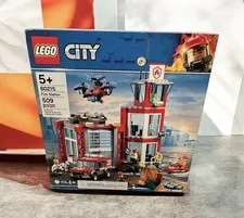 Retired LEGO City Fire Station (set 60215).