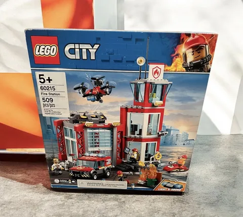Retired LEGO City Fire Station (set 60215).