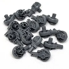 LEGO Parts - Dk. Bluish Gray Technic Rotation Joint Ball Loop- No 47455 - QTY 16