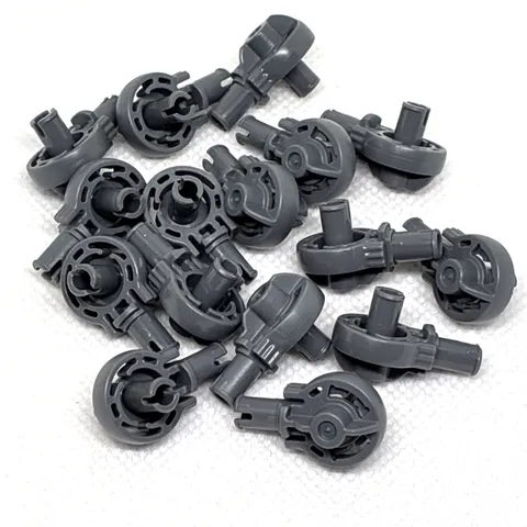 LEGO Parts - Dk. Bluish Gray Technic Rotation Joint Ball Loop- No 47455 - QTY 16