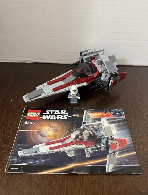LEGO 6205 Star Wars V-wing Fighter  Used COMPLETE Set - No Box