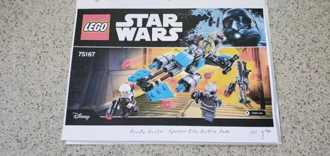 LEGO Star Wars: Bounty Hunter Speeder (75167) - Used  missing minifigures 