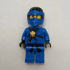 LEGO Blue Ninja Plastic Minifigure w/ Black Helmet & Blue Face Covering