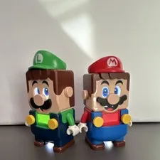 LEGO Super Mario Mario & Luigi Minifigure Interactive Figures, Plastic