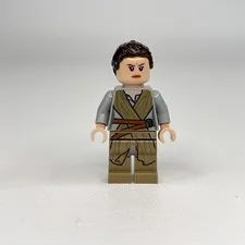 LEGO Rey - Dark Tan tied Robe Minifig Star Wars Ep 7 sw0677 75099