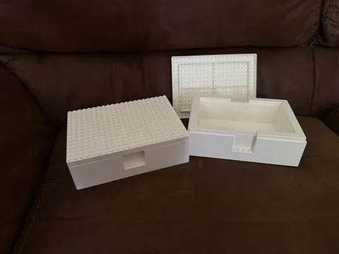 2 Ikea Lego Bygglek White Storage Box Stocking Boxes 5in by 6in 7/8ths by 2 1/4