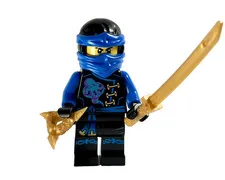 LEGO NINJAGO JAY SKYBOUND MINIFIG ✯ NJO248 ✯ Sword & Throwing Star