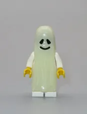 LEGO Smiling Glow in the Dark Ghost Shroud minifigure Time Cruisers Halloween