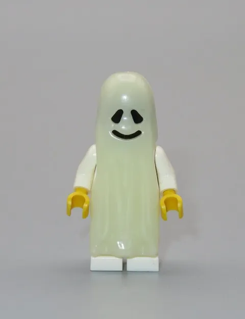 LEGO Smiling Glow in the Dark Ghost Shroud minifigure Time Cruisers Halloween