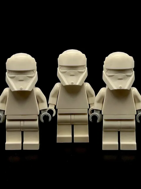 Lego Star Wars Imperial Remnant Minifigure Monochrome Prototype Rare Lot