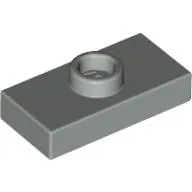 LEGO Part 3794a - Light Gray Plate Special 1 x 2 with 1 Stud without Groove (Jum