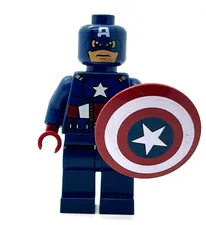 Captain America Steve Rogers Avengers Marvel Lego Minifigure 6865