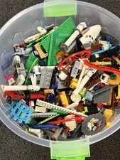 15 Pound Lot of Assorted Variety Legos W/Container