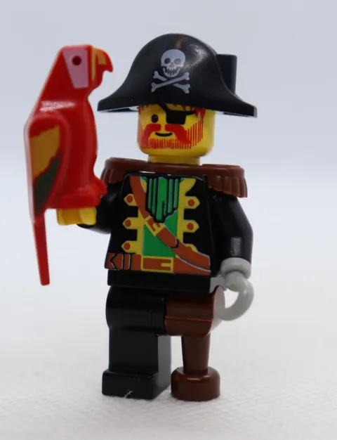 Captain Red Beard Parrot 6250 6276 6285 Pirates 1 LEGO® Minifigure Mini Figure