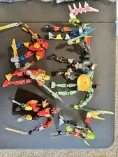 LEGO BIONICLE Bulk Mixed Lot Parts & Partially Assembled Figures Bagged