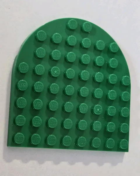 LEGO Parts - Green Plate, Round 8 x 8 Rounded End - No 41948