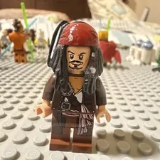 LEGO MINIFIGURE PIRATES OF THE CARIBBEAN CAPTAIN JACK SPARROW - BANDANA POC034
