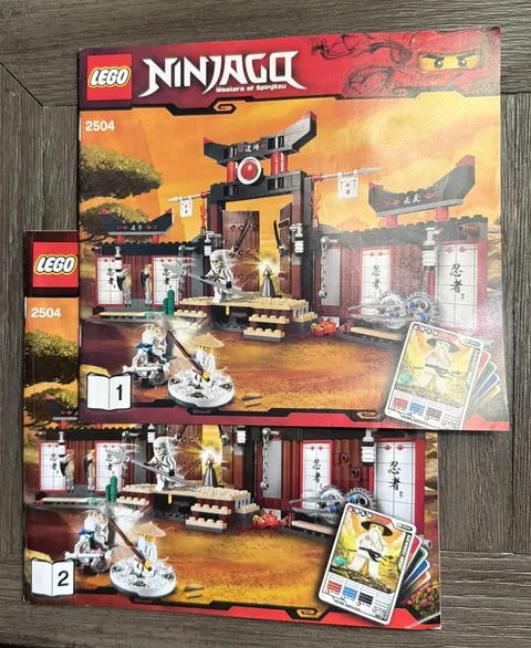 LEGO - Ninjago 2504 Spinjitzu Dojo Book 1 & 2 Instructions manuals ONLY booklets