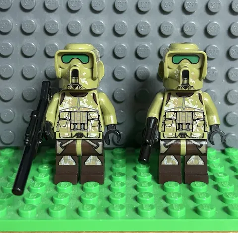 LEGO Star Wars Minifgures Kashyyyk Clone Troopers Lot of 2 w/Blasters