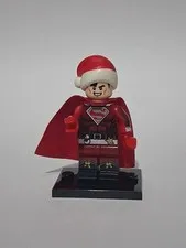 Super Man Rare Custom Lego Minifig Dc Super Hero Dawn Of Justice Santa Christmas