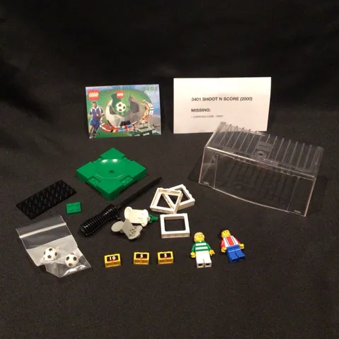Vintage LEGO Soccer Set 3401 Shoot n' Score (2000) - NOT COMPLETE