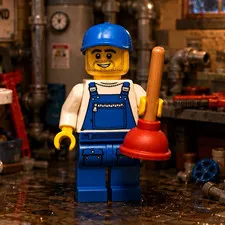 LEGO Minifigure  Series 9 Plumber, collectible, CMF