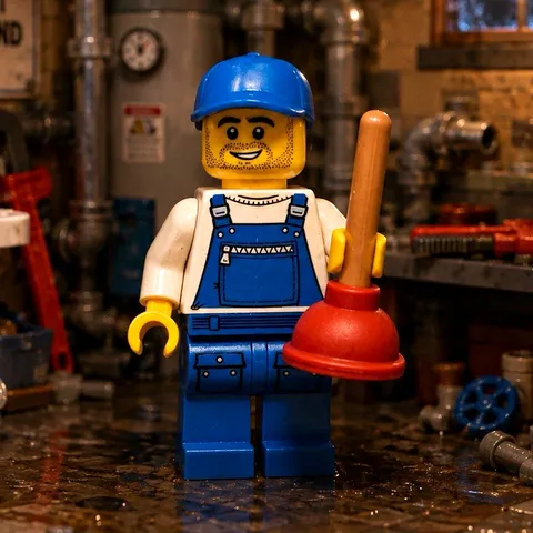 LEGO Minifigure  Series 9 Plumber, collectible, CMF