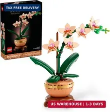 LEGO Botanicals Mini Orchid Building Set - Artificial, Fake Orchid for Home Deco