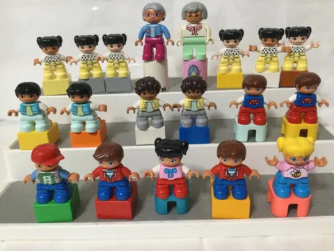 Lego duplo girls, boys and Grandma's toy figures, lot of 19