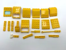 LEGO lot 20 pair Vintage yellow hinge specialty modified pieces Castle Pirate