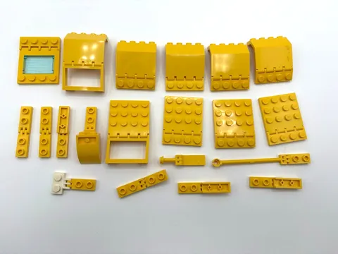 LEGO lot 20 pair Vintage yellow hinge specialty modified pieces Castle Pirate