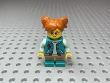 LEGO Minifigure Child Girl Music Note Jacket Aqua Shirt Torso: 973pb4880c01