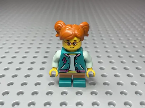 LEGO Minifigure Child Girl Music Note Jacket Aqua Shirt Torso: 973pb4880c01