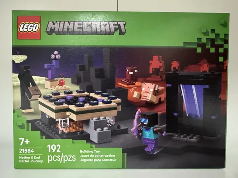 LEGO Minecraft Nether & End Portal Journey 21584 192 pcs Enderman Box 7+